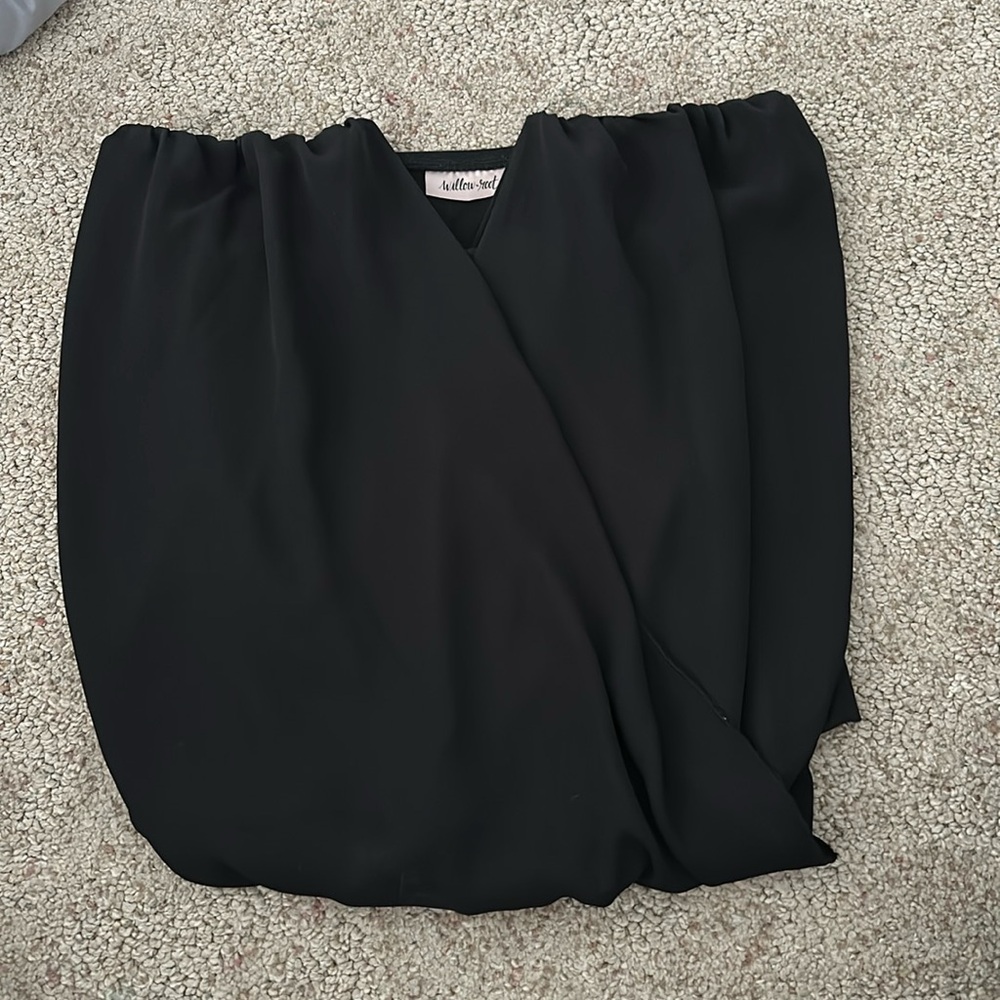 V neck strapless blouse